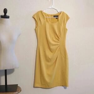 Chelsea Rose yellow cocktail‎ dress size 6